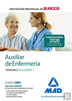 Bertrand.pt - Auxiliar De Enfermería De La Diputación Provincial De Burgos. Temario Volumen 1