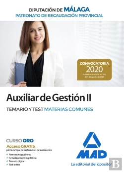 Bertrand.pt - Auxiliar De Gestión Ii Del Patronato De Recaudación Provincial De La Diputación De Málaga. Temario Y