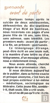 Avant De Partir