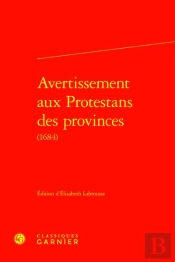 Avertissement Aux Protestans Des Provinces (1684)
