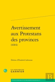 Avertissement Aux Protestans Des Provinces (1684)