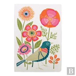 Bertrand.pt - Avian Friends Embroidered Handmade Journal
