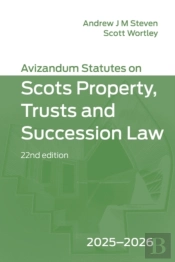 Avizandum Statutes On Scots Property, Trusts And Succession Law