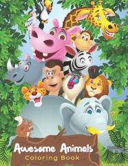 Awesome Animals Coloring Book