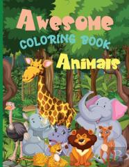 Awesome Animals Coloring Book