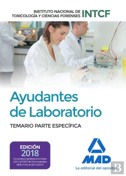 Bertrand.pt - Ayudantes De Laboratorio, Del Instituto Nacional De Toxicología Y Ciencias Forenses. Temario Parte E