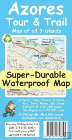 Bertrand.pt - Azores Tour & Trail Super-Durable Map (2nd Edition)