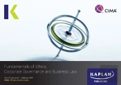 Ba4 Fundamentals Of Ethics, Corporate Governance And Business Law - Revision Cards