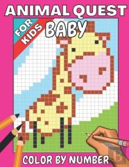 Baby Animal Quest Color By Number For Kids