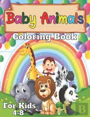 Baby Animals Coloring Book For Kids 4-8