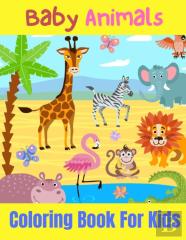 Baby Animals Coloring Book For Kids