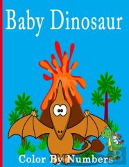 Baby Dinosaur Color By Numbers