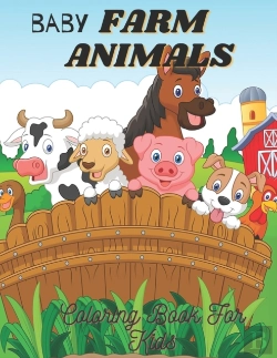Bertrand.pt - Baby Farm Animals Coloring Book For Kids
