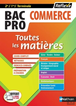 Bertrand.pt - Bac Pro Commerce (2eme/1ere/Term) - Toutes Les Matieres - Reflexe N  6 - 2017
