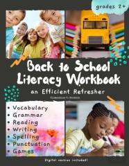 Back To School Literacy Workbook - Fall Themed | Digital Format Included