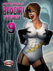 Badgirl Sketchbook Vol.9-Kickstarter Cover