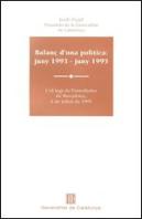 Balanç D'Una Pol¡Tica: Juny 1993-Juny 1995