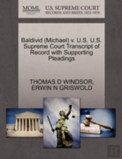 Bertrand.pt - Baldivid (Michael) V. U.S. U.S. Supreme Court Transcript Of Record With Supporting Pleadings