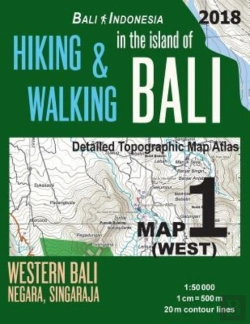 Bertrand.pt - Bali Indonesia Map 1 (West) Hiking & Walking In The Island Of Bali Detailed Topographic Map Atlas 1