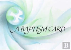 Bertrand.pt - Baptism Card B306