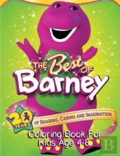 Barney Coloring Book For Kids Age 4-8