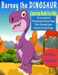 Barney The Dinosaur Coloring Book For Kids