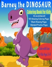 Barney The Dinosaur Coloring Book For Kids