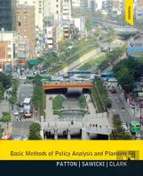 Basic Methods Of Policy Analysis And Planning