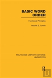 Basic Word Order (Rle Linguistics B: Grammar)