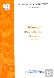 Bâtiment (Pays De Loire) ; Brochure 3343, Idcc 2625