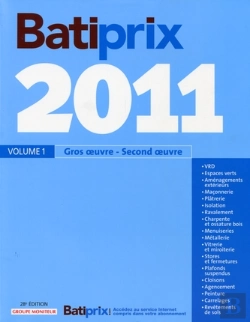 Bertrand.pt - Batiprix 2011 T.1 ; Gros Oeuvre, Second Oeuvre