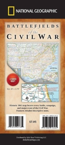 Bertrand.pt - Battlefields Of The Civil War Map