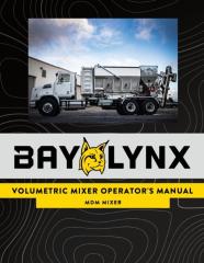 Bay-Lynx Volumetric Mixer Operator'S Manual