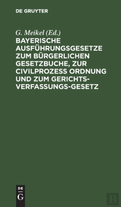 Bertrand.pt - Bayerische Ausf Hrungsgesetze Zum B Rger
