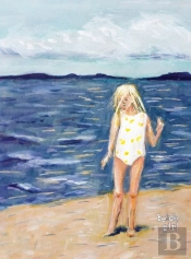 Beach Girl: Large Blank Notebook