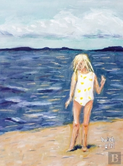Bertrand.pt - Beach Girl: Large Blank Notebook