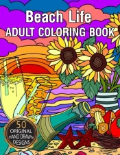 Beach Life Adult Coloring Book