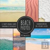 Beach Photos Scrapbook Paper Pad 8x8 Scrapbooking Kit For Papercrafts, Cardmaking, Diy Crafts, Summer Aesthetic Design, Multicolor