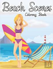 Beach Scenes Coloring Book.