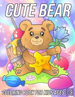 Bertrand.pt - Bear Coloring Book For Kids Ages 3-8
