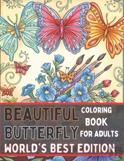 Bertrand.pt - Beautiful Butterfly Coloring Book For Adults World'S Best Edition