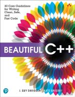 Beautiful C++
