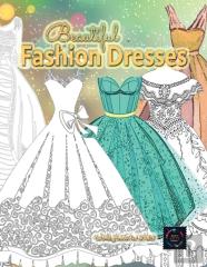 Beautiful Fashion Dresses Coloring Book For Adults, Beautiful Dresses Coloring Book