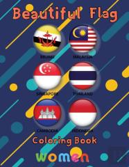 Beautiful   Flag Coloring Book  Women