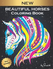 Beautiful Horses Coloring Book For Adults
