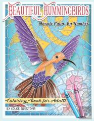 Beautiful Hummingbirds Mosaic Color By Number Coloring Book For Adults