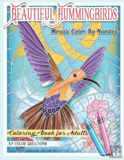 Bertrand.pt - Beautiful Hummingbirds Mosaic Color By Number Coloring Book For Adults