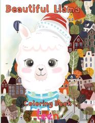 Beautiful   Llama Coloring Book   Teen