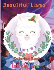Beautiful   Llama Coloring Book  Teenagers