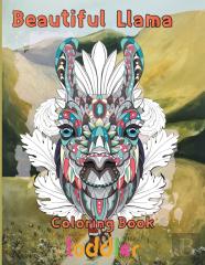 Beautiful   Llama Coloring Book    Toddler